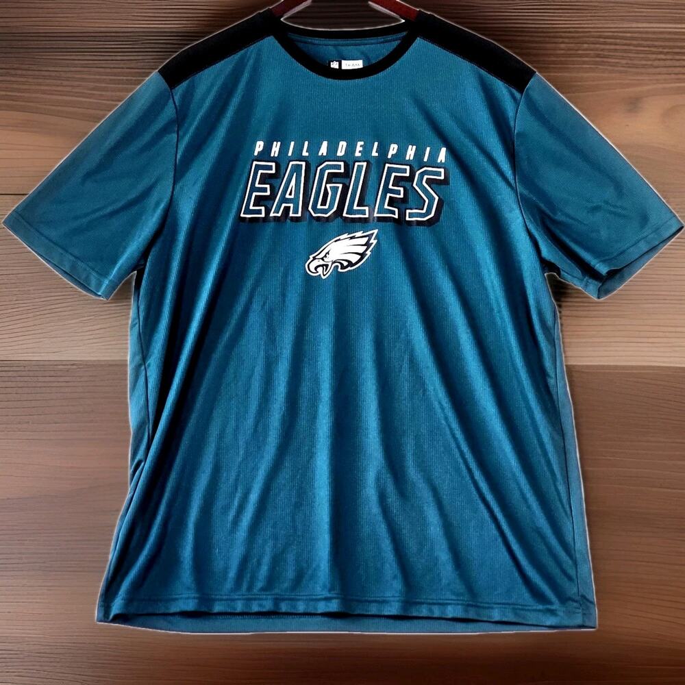 Philadelphia Eagles NFL Team Apparel Men's 2XL Green Short Sleeve Jersey Shirt